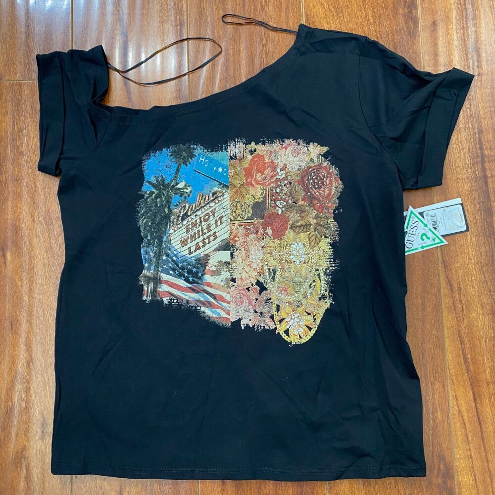 GUESSECO Fame And Fortune Black Tee
